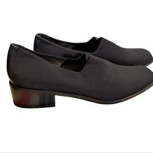 Donald Pliner Italian black dress shoes heel Size 8.5 Narrow Women's‎